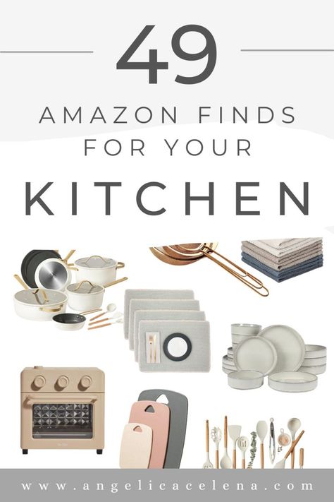 Find the kitchen essentials you need to upgrade your cooking and entertaining game, from small space solutions to budget-friendly finds, farmhouse staples, and modern must-haves. #kitchen #home #amazon Dual Knives, Must Have Kitchen Items, Amazon Kitchen Finds, Cooking Thanksgiving Dinner, Kitchen Essentials List, Ceramic Canister Set, Kitchen Basics, Sink Decor, Classy Kitchen