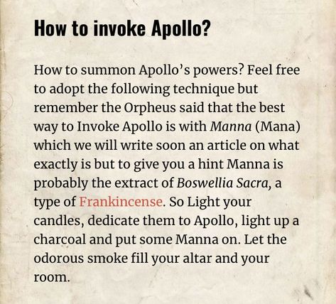 Apollo Invocation, How To Worship Apollo, Apollo Deity Witchcraft, Offerings For Apollo, Apollo Deity Work, Apollo Witchcraft, Apollo Offerings, Apollo Deity, Hellenistic Paganism