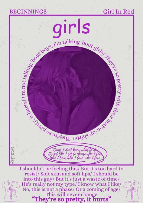 Girls- girl in red- beginnings- poster- music poster- room poster Fan Girl Posters, Girl In Red Poster, Cool Girl Rooms, Autumn Posters, Room Collage, Posters On Wall Bedroom, Poster Collage, Grunge Posters, Aesthetic Posters