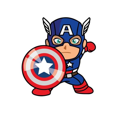 Captain America Wallpaper, Captain America Winter Soldier, Cute Cartoon Drawings, Winter Soldier, Cartoon Drawings, Captain America, Cute Cartoon, Vector Art, Soldier