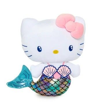 Party Hello Kitty, Hello Kitty Mermaid, Kitty Mermaid, Birthday Hello Kitty, Mermaid Plush, Mermaid Birthday Cake, Mermaid Party Supplies, Mermaid Birthday Cakes, Glitter Tee