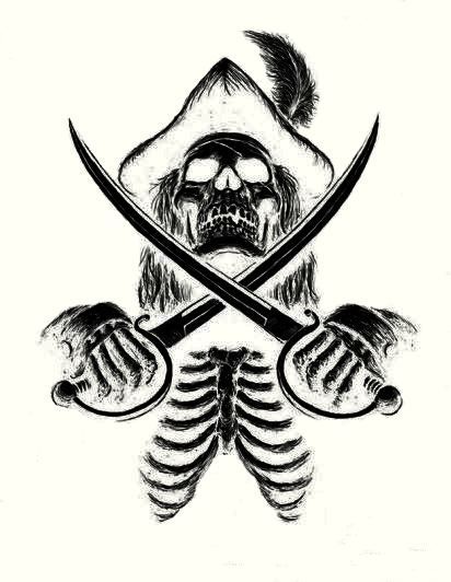 Pirate Tattoo Sketch, Sailing Tattoo, Pirate Skull Tattoos, Beetle Tattoo, Country Tattoos, Pirate Tattoo, Torso Tattoos, Small Tats, Nautical Tattoo