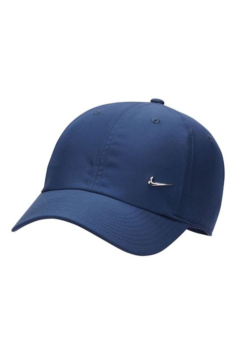 Nike Dri-FIT Club Unstructured Metal Swoosh Cap in Blue Fit Club, True Summer, Sunny Weather, Fitness Club, Swoosh Logo, Blue Nike, Nike Blue, Twill Fabric, Nike Dri Fit