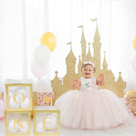 1st Birthday Princess, Princess Birthday Party Decorations, 1st Birthday Balloons, 1st Birthday Girl Decorations, Birthday 1st, Princess Theme Birthday, Princess Theme Birthday Party, Princess Theme Party, Cinderella Birthday