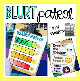 Ginger Snaps: Classroom Management Series: Part 2 {Blurting} Blurt Chart, Classroom Incentives, Teaching Classroom Management, Blurting Out, Classroom Management Tool, Classroom Behavior Management, Student Behavior, 2nd Grade Classroom, Classroom Behavior