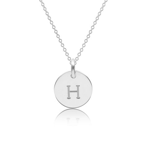 The one that started it all. A discreet and dainty choice that holds the name, initial or date that matters most to you. Plays nicely with other tags too; hearts, mini dog tags, charms. available in 14k yellow, 14k rose and 14k white gold circle available in 1/2″, 9/16″ and 5/8″  hangs on 14k gold diamond cut chain.  front text available in lowercase font for names and dates front text available in uppercase font for initials and monograms (3 characters max) back text available in lowercase font only (8 characters max) Made in USA 14k Gold Initial Necklace, Tiny Tags, Mini Dog, Mini Dogs, Initial Necklace Gold, Gold Circle, Silver Circle, Gold Initial, Circle Necklace