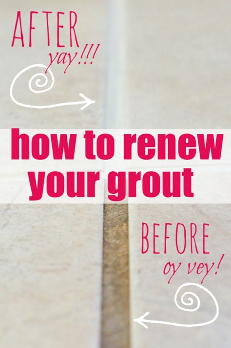 How to Renew Grout... even if it's totally disgusto! Daily Cleaning Routine, Routine Tips, Cleaner Recipes, Deep Cleaning Tips, Daily Cleaning, Simple Life Hacks, Cleaning Routine, House Cleaning Tips, Diy Cleaning Products