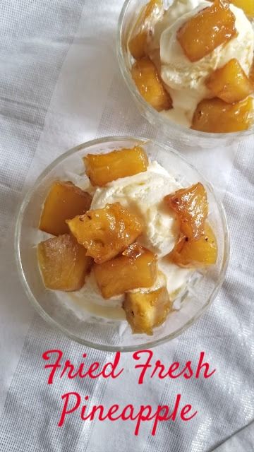 Fried Pineapple Dessert, Fried Pineapple Slices, Fresh Pineapple Dessert, Fresh Pineapple Recipes Dessert, Beach Desserts, Fresh Pineapple Recipes, Fried Pineapple, Beach Dessert, Pineapple Dessert