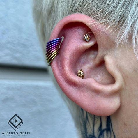 Coin Slot Piercing, Coin Slot, Body Modification, After 4, Piercing Ideas, Body Modifications, Body Mods, Helix, Tattoos And Piercings