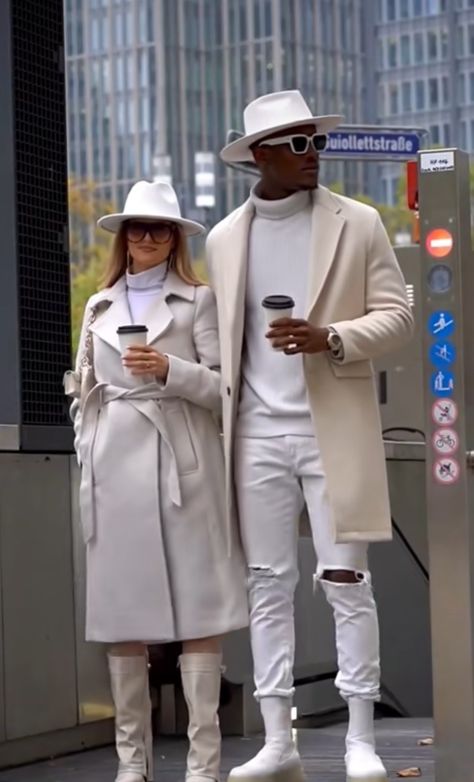 Interracial Couple Outfits, Chic Couple Outfits, Husband And Wife Outfits, Couples Coordinating Outfits, Black Couples Matching Outfits, Casual Couple Outfits, Couples Matching Outfits Swag, Couples Outfits, Couple Outfit Ideas