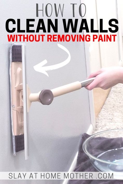 Diy Wall Cleaner Solution, Vinegar Cleaning Solution, Clean Walls, Fingerfood Baby, Deep Cleaning Hacks, Cleaning Painted Walls, Washing Walls, Diy Cleaning Solution, Vinegar Cleaning