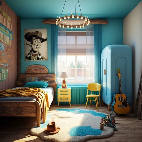 Disney Themed Bedrooms, Toy Story Bedroom, Magic Nursery, Toy Story Room, Disney Themed Rooms, Boy Bedrooms, Disney Room Decor, Disney Bedrooms, Kids Shared Bedroom