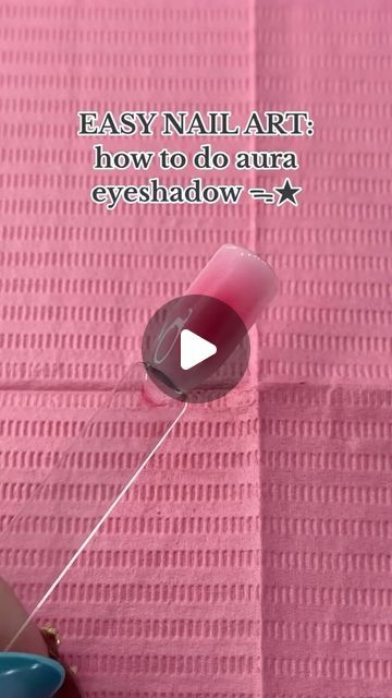 Luxe Moments Realm on Instagram: "Learn how to create stunning aura nails using the eyeshadow hack in this easy tutorial! 🌈✨ Perfect for a unique and mesmerizing look. Click the link in my bio to check out the products! Credit to @ jennylcpez  #Ad#AuraNails #NailTutorial #EyeshadowHack #NailArt #SummerNails #Luxerealmchronicals #NailDesign #BeautyHacks #NailInspo #NailsOfInstagram #ShopNow #Ad" How To Do Ora Nails, Eyeshadow Gel Nails Diy, Using Eyeshadow On Nails, Aroura Nail, Eyeshadow Nails Tutorial, Aura Nails With Blooming Gel, Aura Nails With Eyeshadow, How To Make Aura Nails, Aura Nails How To