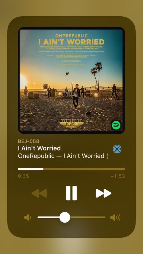 #onerepublic #music #spotify #igstory I Aint Worried, Ryan Tedder, Music Spotify, One Republic, Motion Picture, Ig Story, Summer Vibes, No Worries, Songs