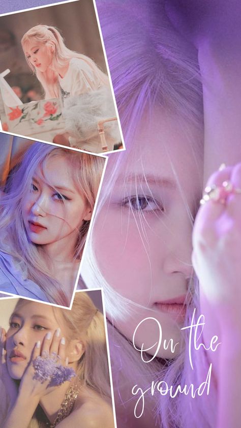 Ground Wallpaper, Rose Pink Wallpaper, Rosé Blackpink Icons, Rosé Girlfriend Material, Rosé Blackpink Aesthetic, Wallpaper Rose, Vintage Photo Editing, Blink Book, Black Pink Background