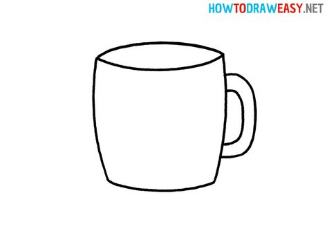 Mug How to Draw #Mug #CoffeeMug #EasyDrawing #HowtoDrawaMug #MugSketch #DrawingSketches #Kitchenware #KitchenwareDrawing #ArtWork #ArtSketches #TeaMug #Tea #Coffee #CoffeeCup #MugDesignes Mug Drawing Simple, Mug Drawing Ideas, How To Draw Doodle, Drawing Alphabet, Coffee Mug Drawing, Alphabet Letters To Print, Elementary Drawing, Mug Drawing, Doodle Art For Beginners