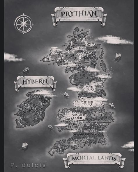 Acotar Map Wallpaper, Map Of Pyrithian Acotar, Map Of Prythian, Velaris Map, Acotar Journal, Acotar Map, Prythian Map, Acotar Party, Journal Things