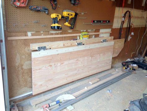 Making a Heavy Duty Folding Garage Workbench Workbench Organization, Heavy Duty Work Bench, Workbench Top, Industrial Workbench, Garage Workbench, Workbench Designs, Folding Workbench, Garage Workshop Organization, Woodworking Garage