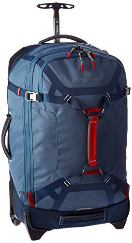 Blue Suitcase, Best Suitcases, Stylish Luggage, Smoky Blue, Lightweight Luggage, Eagle Creek, Kick Plate, Best Carry On Luggage, Checked Luggage