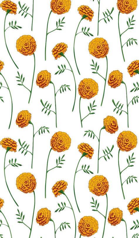 Oranges Wallpapers, Aesthetic Backgrounds Orange, Saffron Flowers, Marigold Pattern, Ipad Wallpaper Aesthetic, Medallion Wallpaper, Wallpaper Aesthetic Dark, Wallpaper Summer, Cute Fall Wallpaper