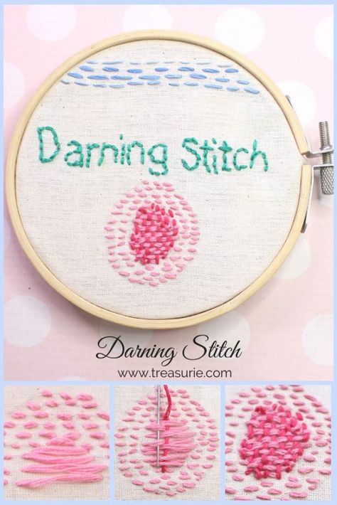 Darning Stitch Embroidery, Embroidery Hole Repair, Embroidery Repair, Embroidery Darning, Darning Stitch, Embroidery Patterns Free Templates, Darning Embroidery, Kashida Embroidery, Sashiko Pattern