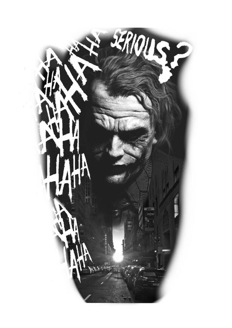 Joker Tattoo Design Black And Grey, Joker Tattoo Drawing, Joker Art Tattoo, Joker Tattoo Ideas For Men, Batman Tattoo Design, Tattoos For Siblings, Swing Tattoo, Matching Tattoos For Siblings, Joker Tattoo Design