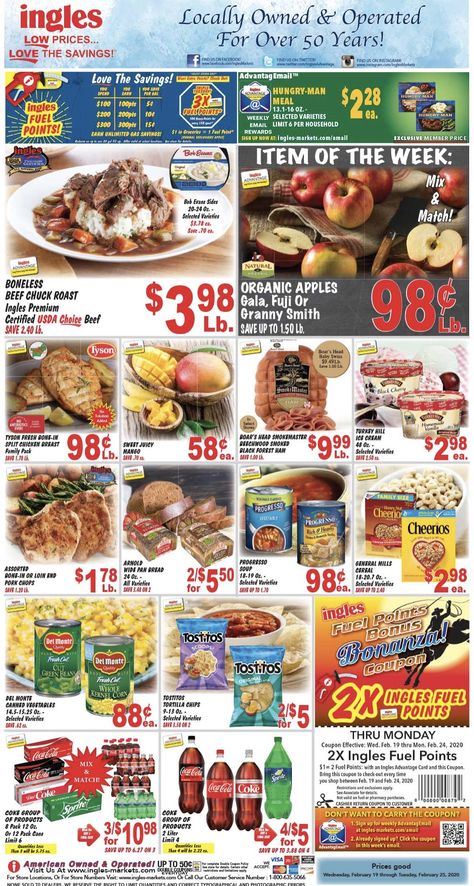 Ingles Weekly (2/19/20 - 2/25/20) Ad Preview Grocery Ads, Sales Ads, Weekly Ads, Digital Coupons, Weekly Specials, Dollar General, Printable Coupons, Get Ready, Toys