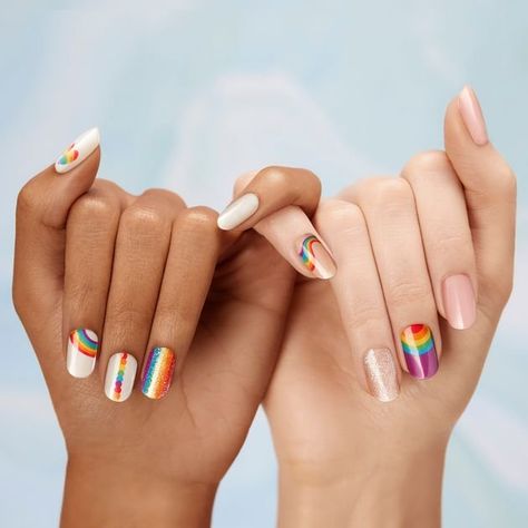 All sales from this limited collection will be donated to the It Gets Better Project, a nonprofit organization with a mission to uplift, empower, and connect lesbian, gay, bisexual, transgender, and queer youth around the globe. Nail Poses, Unicorn Nail Art, Dashing Diva, Diva Nails, Unicorn Nails, Marble Nail Art, Sweater Nails, Design Nails, Rainbow Nails