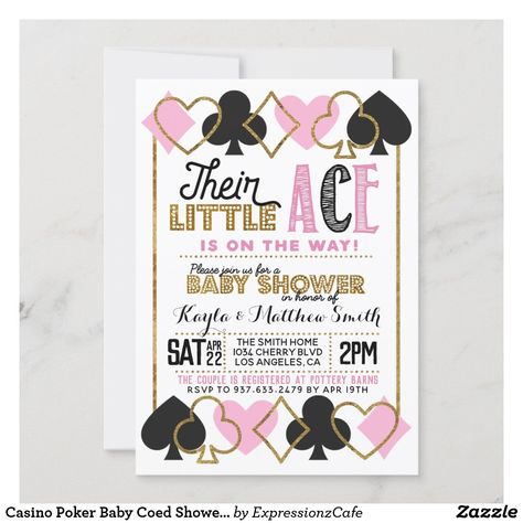 Vegas Baby Shower Theme, Poker How To Play, Poker Chips Set, Casino Poker, Girl Shower Themes, Poker Party, Vegas Theme, Fun Card Games, Baby Girl Shower Themes