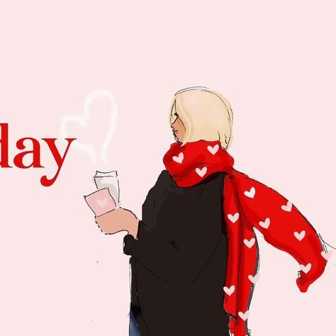 Friday Illustration, Wear Red Day, Heather Stillufsen, Red Day, Wear Red, Reasons To Smile, Heart Health, Joy And Happiness, Wearing Red