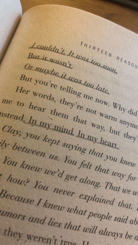 13 Reasons Why Book, 13 Reason Why Book, 13 Reasons Why Aesthetic, 13 Reasons Why Netflix, Why Quotes, Reasons Why Quotes, Tell Me Now, Thirteen Reasons Why, 13 Reasons Why