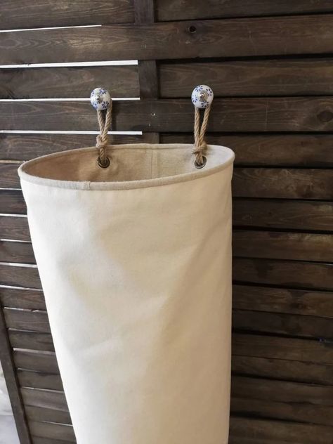 Unbleached Hanging Storage, Canvas Laundry Hamper , Eco Friendly Toys Organizer, Laundry Basket, Lined Canvas Organizer, Zero Waste - Etsy Canvas Organizer, Hanging Laundry Bag, Canvas Laundry Hamper, Toys Organizer, Bedside Organizer, Nursery Baskets, Laundry Hampers, Canvas Storage, Cleaning Toys