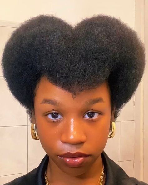 Type 4c Hairstyles, Cute Natural Hairstyles, Hair Projects, Avant Garde Hair, Natural Hair Beauty, Texturizer On Natural Hair, Heart Hair, Natural Hair Braids, 4c Hairstyles