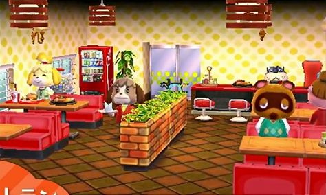 Animal Crossing Happy Home Designer Happy Home Designer Restaurant, Animal Crossing Happy Home Designer, Designer Restaurant, Ac Ideas, Sweet Games, Animals Crossing, Ac New Leaf, Design Homes, Happy Home Designer