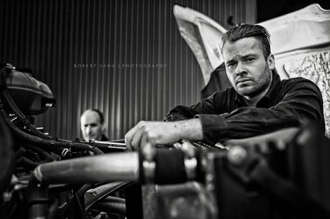 Trade mechanic portrait, working on engine (black and whit… | Flickr Mechanic Photography, Mechanics Photography, Environmental Portraiture, Workshop Photography, Coast Photography, Mechanical Workshop, Motorcycle Vintage, Senior Boy Poses, Male Senior Pictures