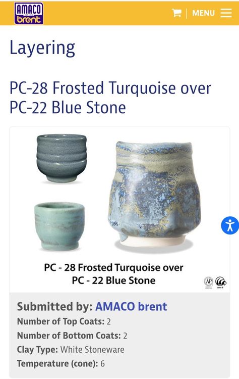 Frosted Turquoise Glaze Combinations, Amaco Blue Stone Glaze Combinations, Blue Stone Glaze Combinations, Ceramic Carving, Amaco Brent, Glazing Ideas, Glaze Combinations, Pottery Glaze, Amaco Glazes