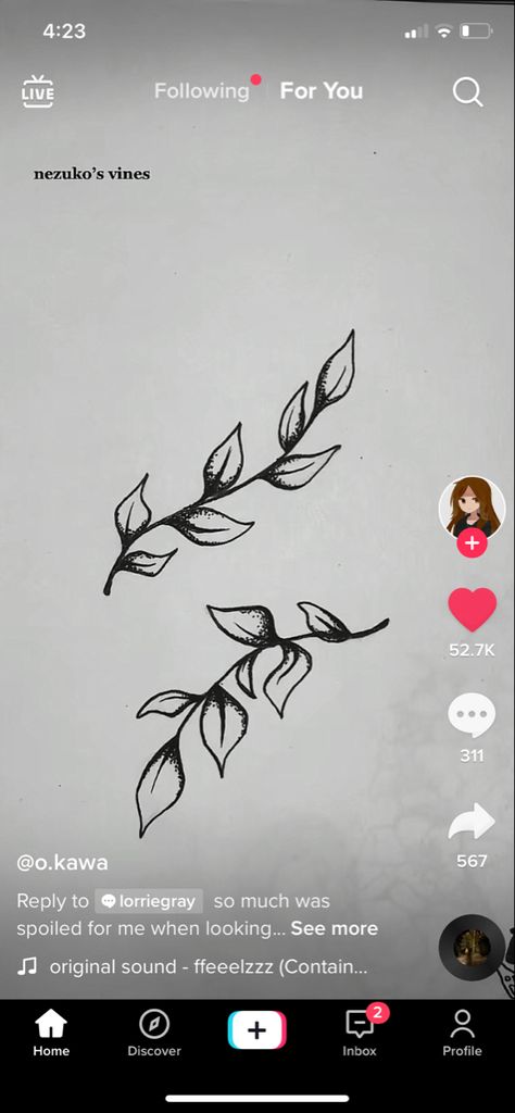 Vine Tattoo, Cute Tats, Vine Tattoos, Tatting, Vines, Home Decor Decals, Tattoos