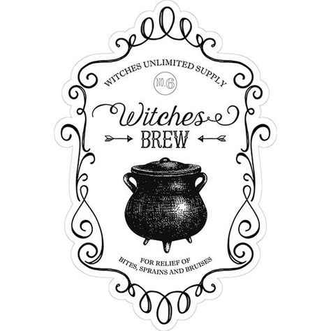 Witches Brew Labels, Apothecary Diy, Potion Labels, Unicorn Art, Potion Bottle, Witches Brew, Silhouette Design Store, Digital Content, Silhouette Design