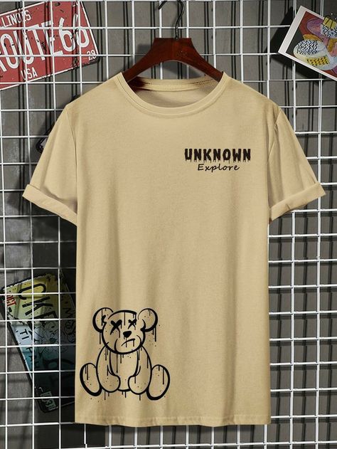 Men Printed Shirt Outfit, Streetwear Graphic Tee Design, Mens Graphic Tshirt Design, Design T Shirts Ideas, Men Tshirt Design Ideas, Streetwear Design T Shirts, T Shirt Print Ideas, Cartoon Shirt Design, Cartoon Print T Shirt