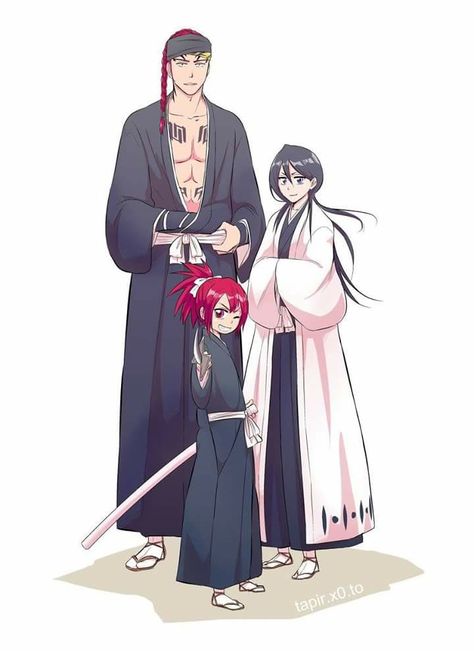 Renji and Rukia abarai with their daughter ichika abarai Bleach Renji And Rukia, Bleach Rukia And Renji, Rukia And Renji, Rukia Renji, Bleach Renji, Abarai Renji, Ichigo And Orihime, Ichigo X Rukia, Bleach Couples