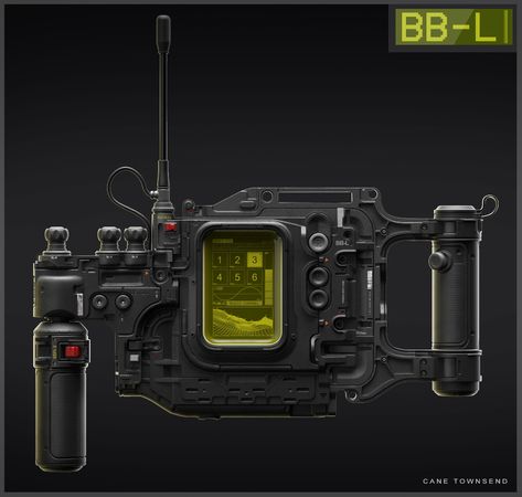 ArtStation - BB-L Communication and control device. (Radio), Cane T Sci Fi Props, Sci Fi Tech, Retro Gadgets, 3d Concept, Communication Devices, Cool New Gadgets, Future Tech, Tech Gear, Devices Design