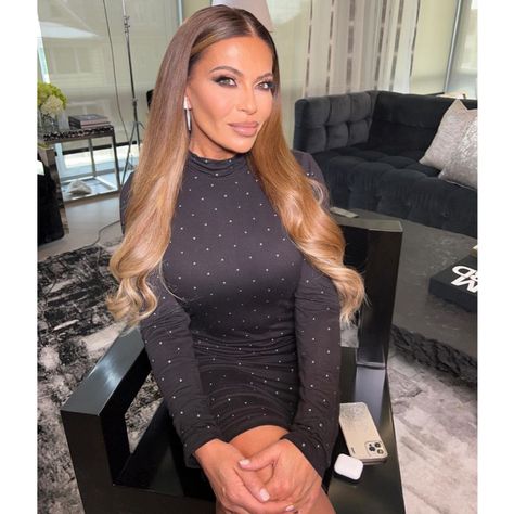 Dolores Catania’s Black Crystal Studded Dress | Big Blonde Hair Dolores Catania, Real Housewives Of New Jersey, Big Blonde Hair, Wife Aesthetic, Jersey Fashion, Studded Dress, Mob Wife, Action Film, Good Wife