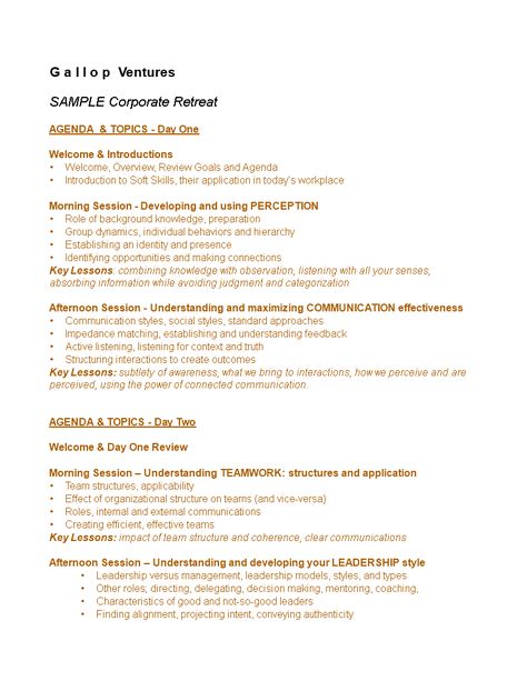 Plan and execute a successful corporate retreat with our Corporate Retreat Agenda Template. Stay organized and streamline sessions, key lessons, and agenda items for a productive and impactful event. Download now in docx format. Group Dynamics, Background Knowledge, Corporate Retreat, Effective Time Management, Agenda Template, Communication Styles, Financial Instrument, Making Connections, Specific Goals