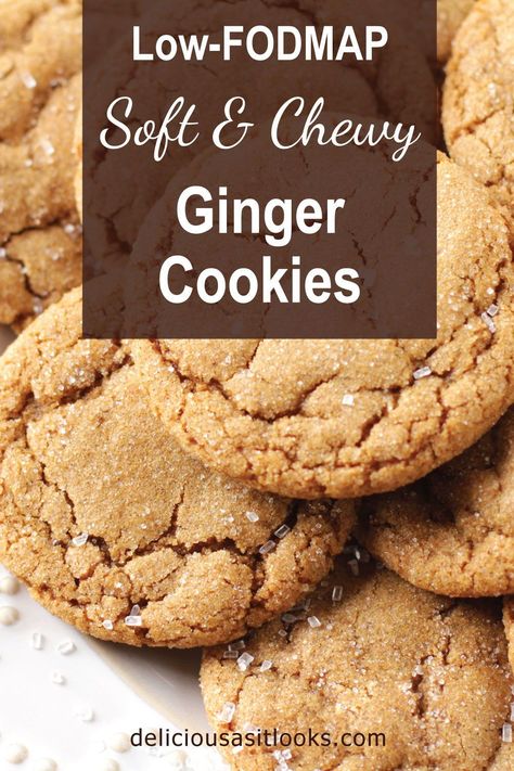 Low Gi Cookies, Fob Map Diet Recipes, Low Fodmap Biscuits, Low Fodmap Baking Recipes, Low Fodmap Treats, Fodmap Cookie Recipe, Low Histamine Cookies, Low Fodmap Fall Desserts, Low Fodmap Cookie Recipes