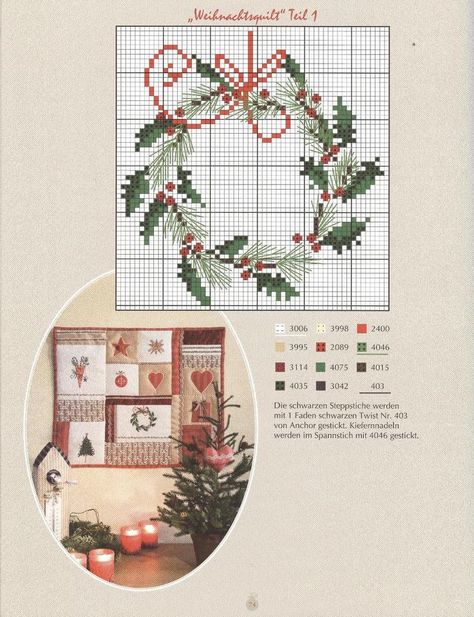 pinterest christmas counted cross stitch charts | Christmas wreath, cross stitch chart Motifs Blackwork, Needlework Christmas, Cross Stitch Freebies, Holiday Cross Stitch, Xmas Cross Stitch, Cross Stitch Christmas, Winter Cross Stitch, Cross Stitch Christmas Ornaments, Cross Stitch Tree