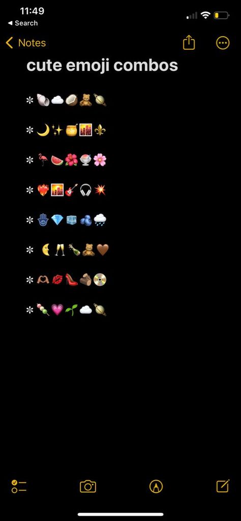 cute emoji combinations aesthetic emojis combos notes app Emoji Combos For Friends, Music Emoji Aesthetic, Cute Imogies, Emoji Curation, Playlist Names Emojis, Harry Potter Emoji Combos, Best Friend Emoji Combos, Space Emoji Combo, Couple Emoji Combo