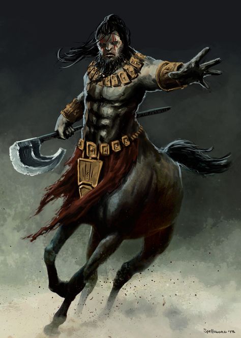 Centaur Warlord by Spellsword95.deviantart.com on @DeviantArt Fantasy Races, Mythological Creatures, Fantasy Warrior, Fantasy Rpg, Creature Concept, Medieval Fantasy, Magical Creatures, Dnd Characters, Character Portraits