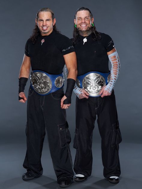 New Smackdown Tag Team Champion Matt & Jeff Hardy April 9, 2019 Wrestling Rules, Wwe Jeff Hardy, Hardy Brothers, The Hardy Boyz, Wwe Tag Teams, Wwe Pictures, Wwe Tna, Wrestling Stars, Jeff Hardy