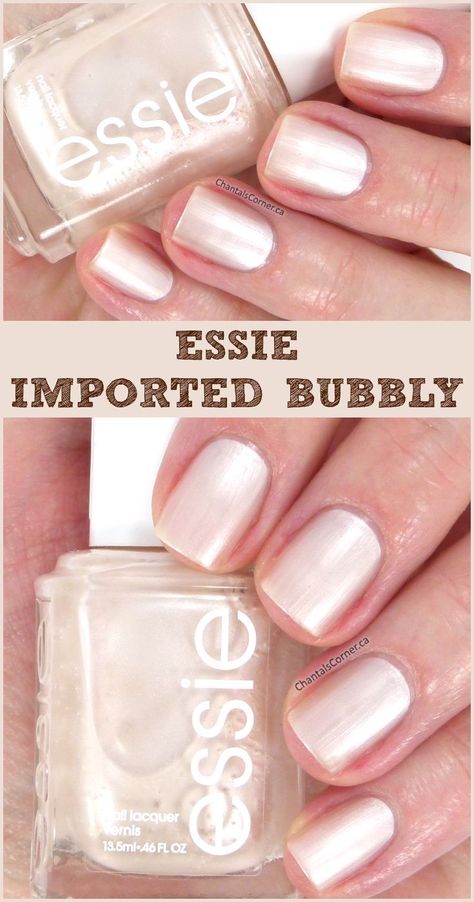 With wedding season just around the corner, Essie's nail polish in Imported Bubbly is a perfect choice! #wedding #weddingnails #bridalnails #bridalmanicure #bridalfashion Nail Polish For Wedding, Wedding Bridal Nails, Drugstore Nail Polish, Instagram Login, Sheer Nail Polish, Best Nail Polish Brands, Bridal Manicure, Sheer Nails, Nail Polish Brands