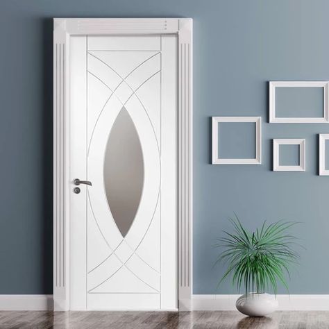 Indoor Door Design, Aluminum Bathroom Door, Oak Glazed Internal Doors, Interior Door Styles Modern, Shaker Kitchen Doors, Internal Glazed Doors, Interior Door Styles, Elegant Doors, Wooden Doors Interior